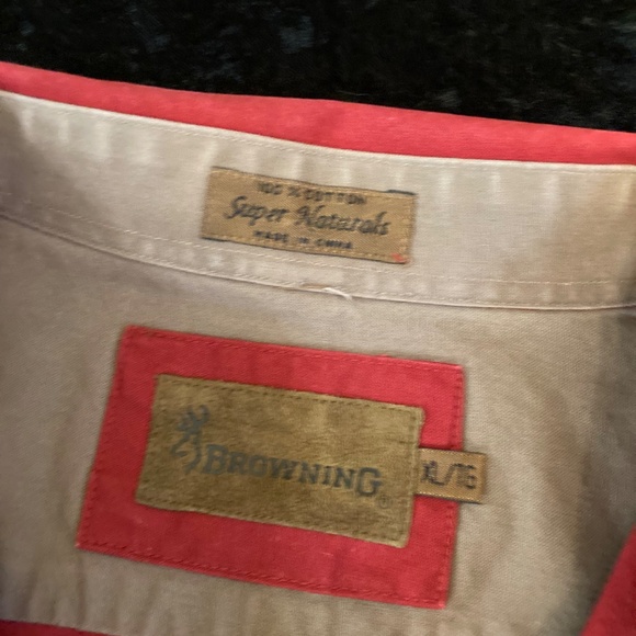 Browning mens long sleeve snap front heavy shirt - Picture 3 of 9